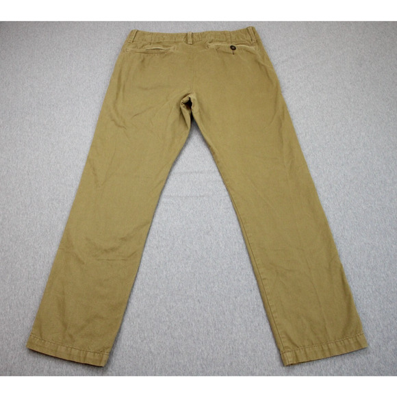 American Eagle Outfitters Pants Mens 31 X 32 Brown Chino Mid-Rise Straight Leg - Picture 2 of 7